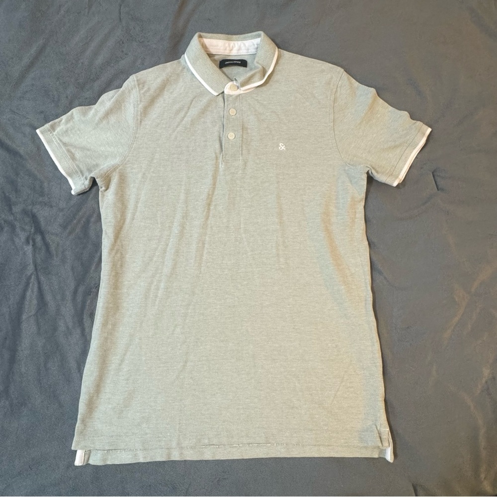 Jack & Jones Green Polo Shirt Casual Style

#1002